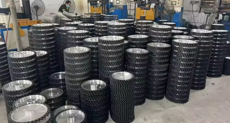 Aluminum Core Rubber Wheels producing room